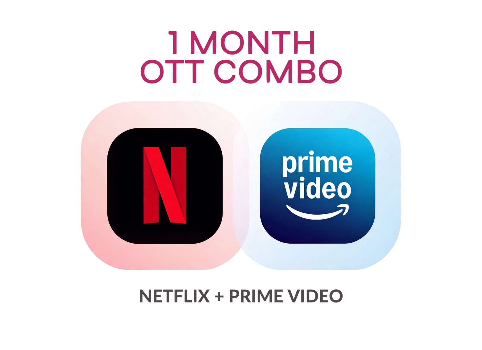 Netflix + Prime video-1 Month Combo - Subscription service preview